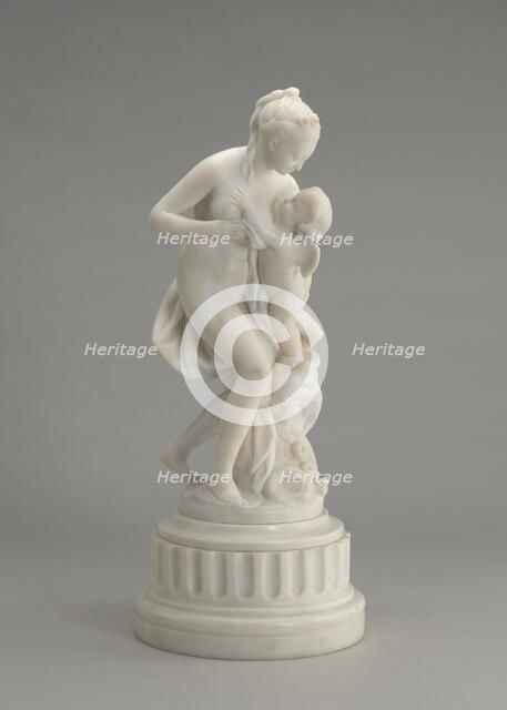 Venus and Cupid, model c. 1770s, carved early 19th century. Creator: Unknown.