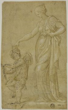 Venus (?) and Cupid, n.d. Creator: Unknown