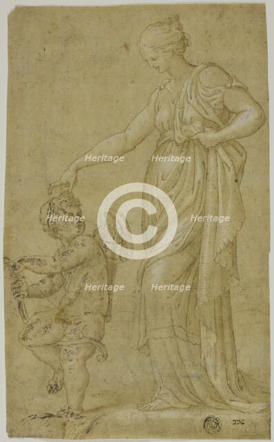 Venus (?) and Cupid, n.d. Creator: Unknown.