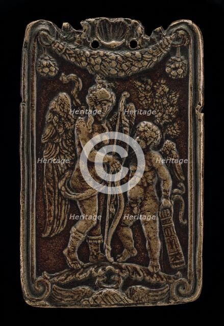 Venus and Cupid [obverse], late 15th century. Creator: Unknown.