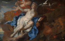 Venus and Cupid at the Forge of Vulcan, 1690/95. Creator: Johann Michael Rottmayr