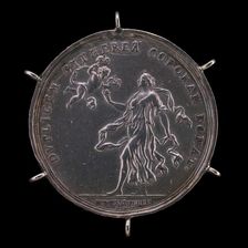 Venus and Cupid Bestowing Two Crowns [reverse], 1699. Creator: Philipp Heinrich Müller