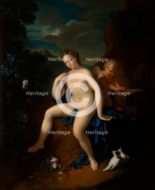 Venus and Cupid, c1700. Creator: Unknown.