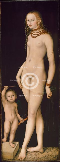Venus and Cupid, ca 1530.