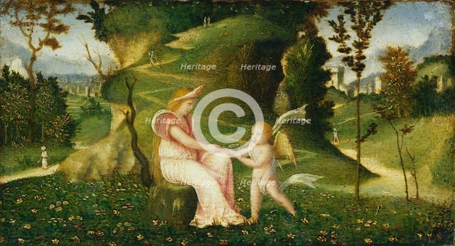 Venus and Cupid in a Landscape, c. 1505/1515. Creator: Anon.
