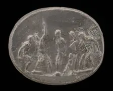Venus and Cupid with Other Gods. Creator: Giovanni Bernardi