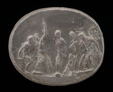 Venus and Cupid with Other Gods. Creator: Giovanni Bernardi