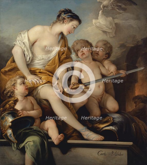 Venus and Cupids with the Arms of Mars, 1743. Creator: Carle van Loo.