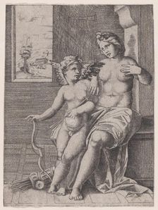 Venus and Eros, ca. 1514-36., ca. 1514-36. Creator: Anon