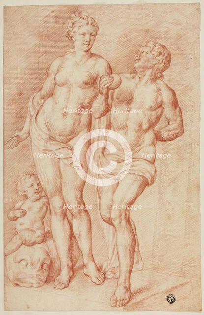 Venus and Paris, 1666-1712. Creator: Pietro Dandini.