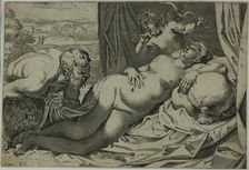 Venus and Satyr, 1592. Creator: Annibale Carracci