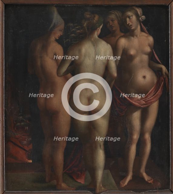 Venus and the Three Graces, 1497-1596. Creator: Copy after Albrecht Dürer (1471-1528)..