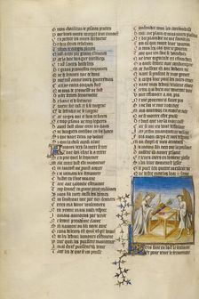 Venus and the God of Love Taking an Oath; Roman de la Rose, about 1405. Creator: Unknown