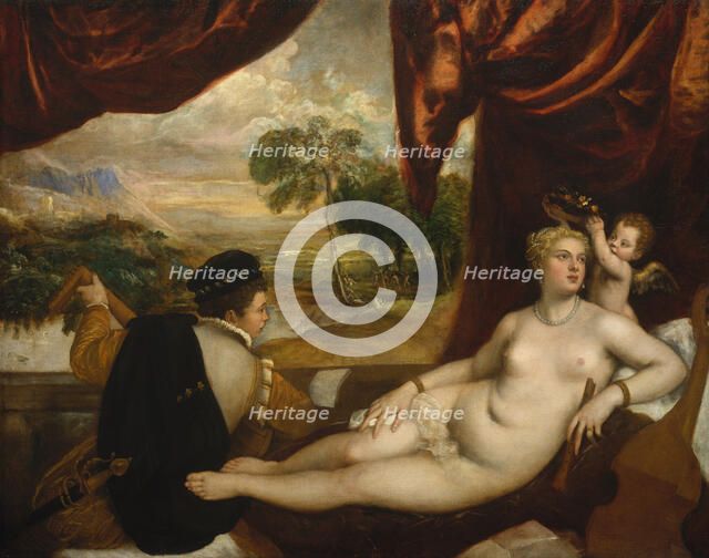 Venus and the Lute Player, ca. 1565-70. Creator: Titian.