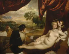 Venus and the Lute Player, ca. 1565-70. Creator: Titian