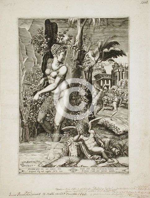 Venus and the Rose, 1564. Creators: Gaspare Osello, Giorgio Ghisi.