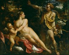 Venus, Adonis and Cupid, c1591. Creator: Annibale Carracci