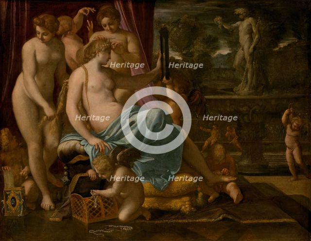 Venus Adorned by the Graces, 1590/1595. Creator: Annibale Carracci.