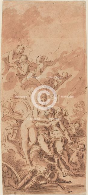 Venus at the Forge of Vulcan, 18th century. Creator: Unknown.