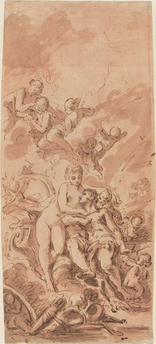 Venus at the Forge of Vulcan, 18th century. Creator: Unknown