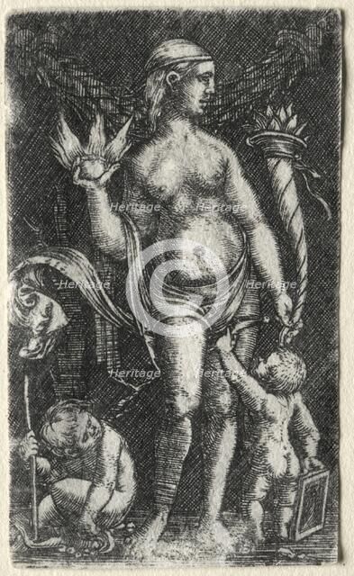 Venus between two cupids, 1520. Creator: Albrecht Altdorfer (German, c. 1480-1538).