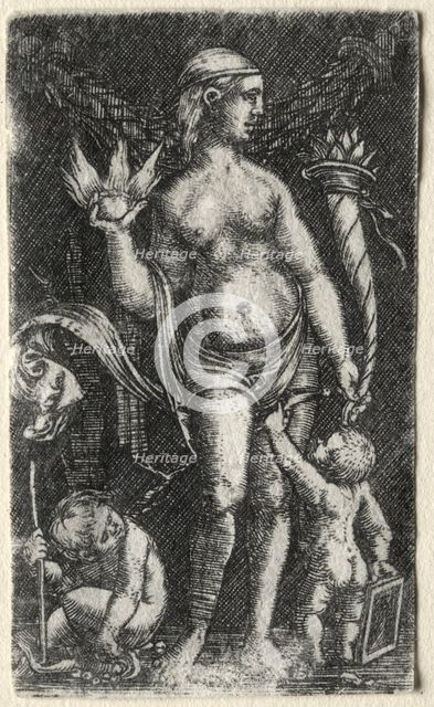 Venus between two cupids, 1520. Creator: Albrecht Altdorfer (German, c. 1480-1538).