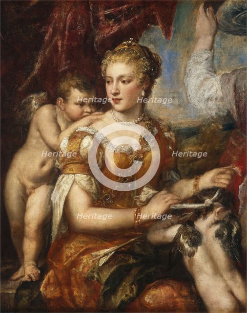 Venus Blindfolding Cupid, c. 1566/1570 or c. 1576/1580. Creator: Unknown.