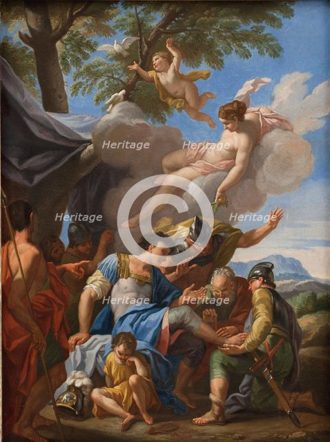 Venus Bringing Simples for the Wounded Aeneas, 1706. Creator: Hendrik Krock.