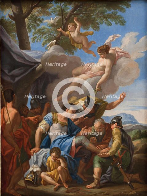 Venus Bringing Simples for the Wounded Aeneas, 1706. Creator: Hendrik Krock.