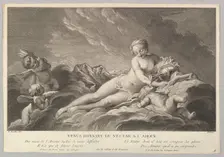 Venus Giving Nectar to Cupid, 18th century. Creator: Pierre François Basan