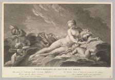 Venus Giving Nectar to Cupid, 18th century. Creator: Pierre François Basan