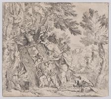 Venus giving arms to Aeneas, ca. 1638-40. Creator: Pietro Testa