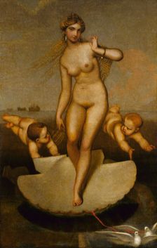 Venus Guiding Eneas and the Trojans to the Latin Shore, 1862. Creator: William Page