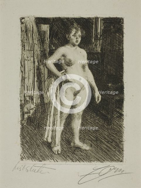 Venus de la Villette, 1893. Creator: Anders Leonard Zorn.