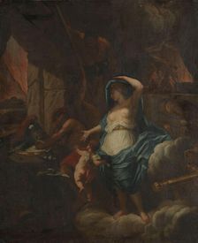 Venus demands a weapon of Vulcan, 1650-1700. Creator: Unknown