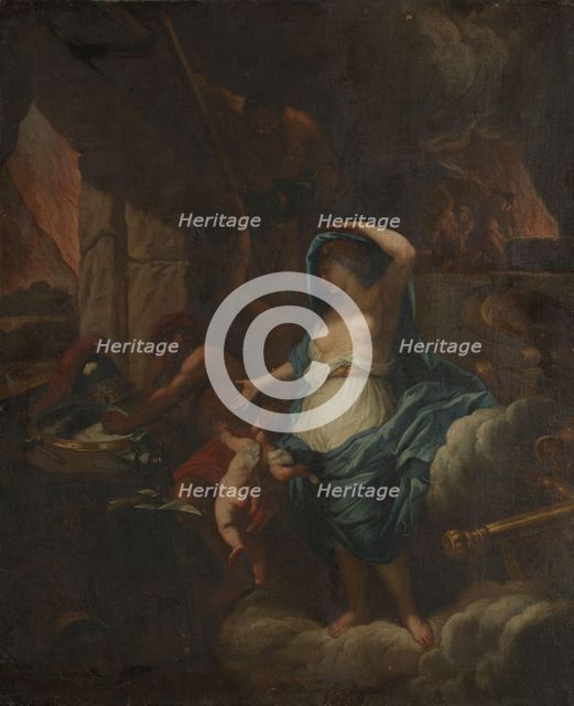 Venus demands a weapon of Vulcan, 1650-1700. Creator: Unknown.