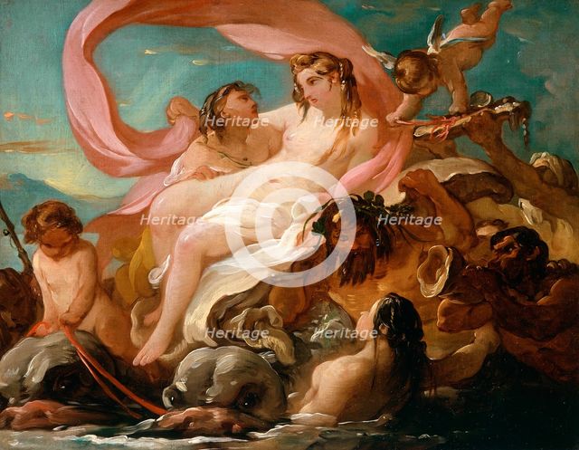 Venus Emerging from the Sea, between c1754 and c1755. Creator: Joseph-Marie Vien the Elder.