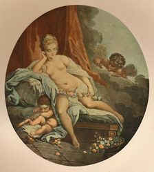 Venus en Reflexion (Venus in Thought), c1785, (1913). Artist: Jean Francois Janinet