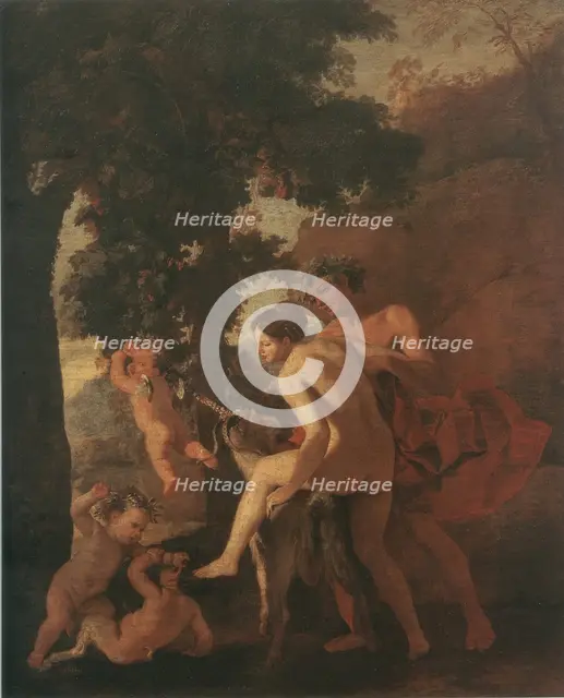 Venus, Faun and Putti, 1631. Creator: Nicolas Poussin.