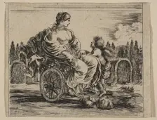 Venus, from Game of Mythology (Jeu de la Mythologie), 1644. Creator: Stefano della Bella