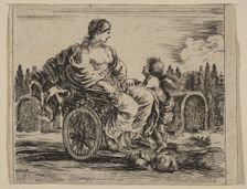 Venus, from Game of Mythology (Jeu de la Mythologie), 1644. Creator: Stefano della Bella
