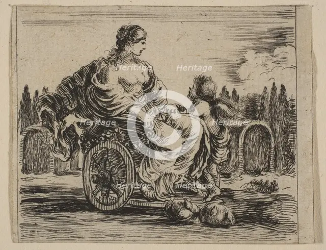 Venus, from 'Game of Mythology' (Jeu de la Mythologie), 1644. Creator: Stefano della Bella.