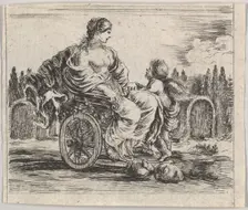 Venus, from Game of Mythology (Jeu de la Mythologie), 1644. Creator: Stefano della Bella