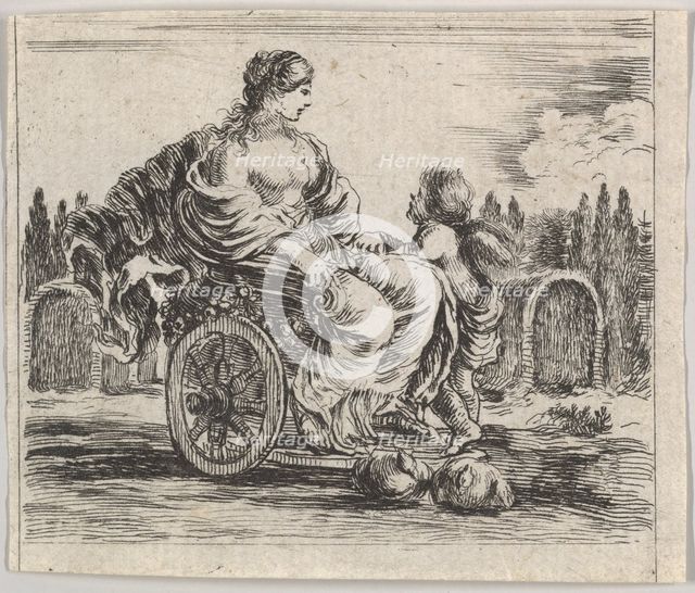 Venus, from 'Game of Mythology' (Jeu de la Mythologie), 1644. Creator: Stefano della Bella.