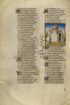 Venus Kindling a Fire in the Castle from which the Personifications of Shame, Anxiety..., about 1405 Creator: Unknown