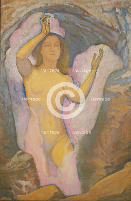 Venus in the Grotto III, 1916. Creator: Moser, Koloman (1868-1918).