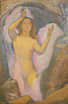 Venus in the Grotto III, 1916. Creator: Moser, Koloman (1868-1918)