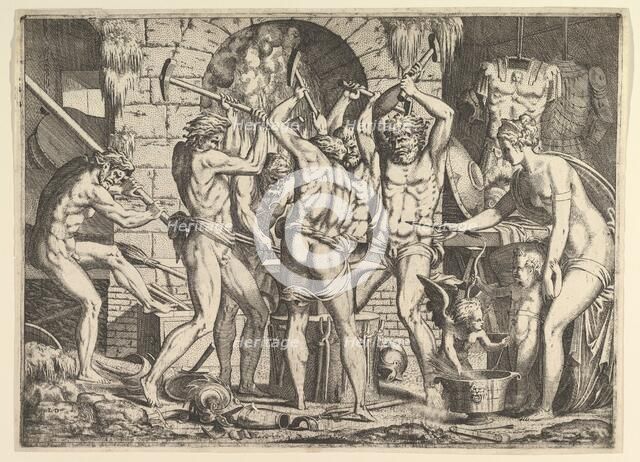 Venus in Vulcan's Forge, 1546-47. Creator: Leon Davent.