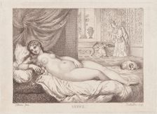 Venus of Urbino, 1799., 1799. Creator: Thomas Rowlandson