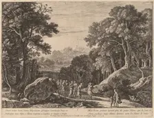 Venus Offering Diana a Choice between Cupid and Adonis. Creator: Herman van Swanevelt
